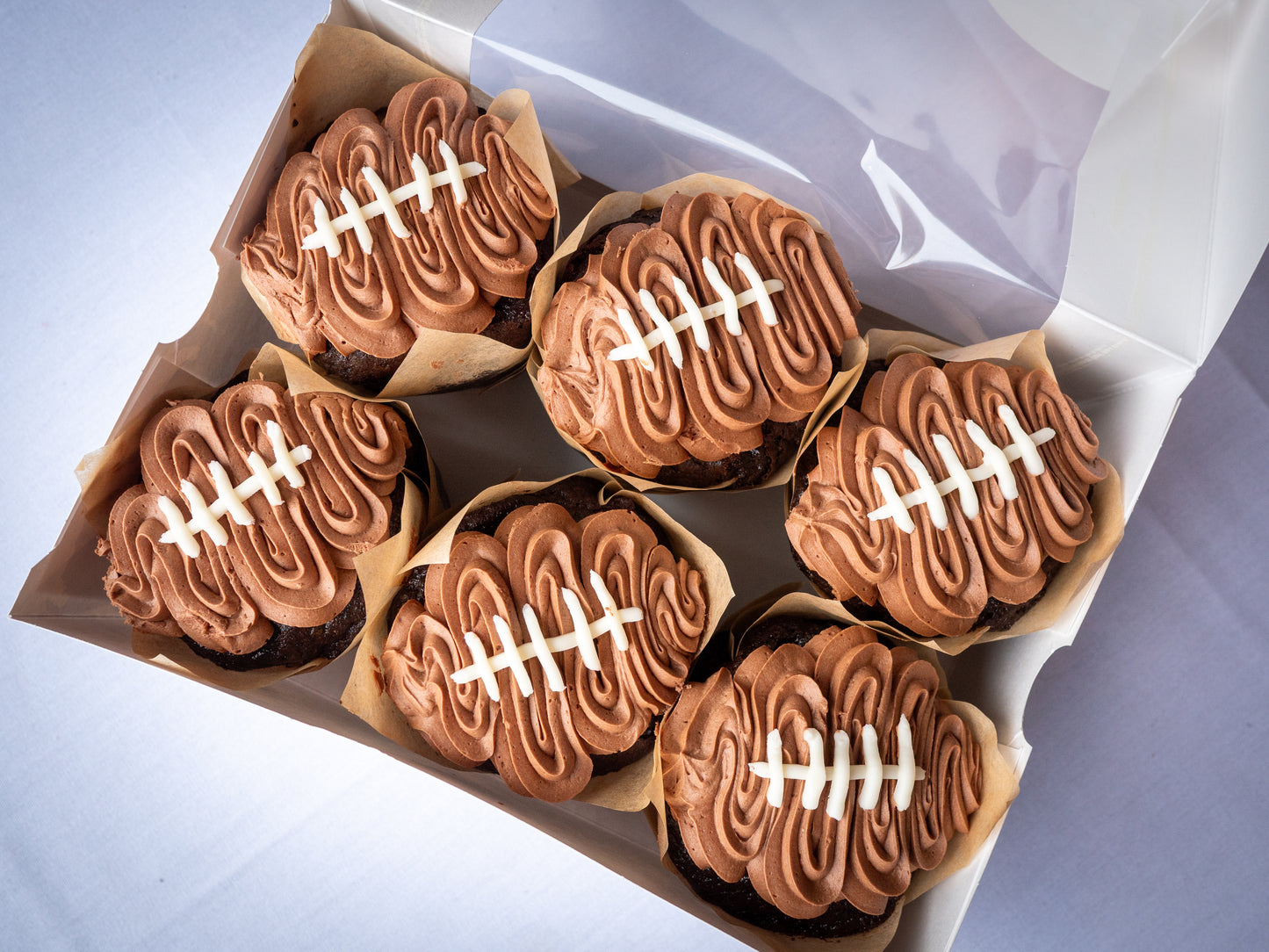 Chocolate Football Cupcakes