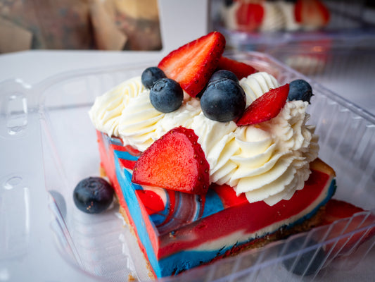 Red, White, and Blue Cheesecake